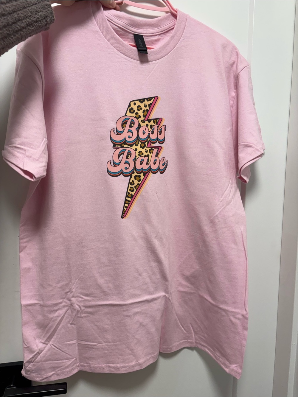 Boss Babe Pink Graphic Tee for women
